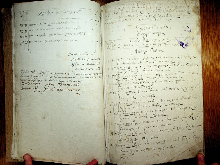Метрическая книга Протопоповки за 1781 год
