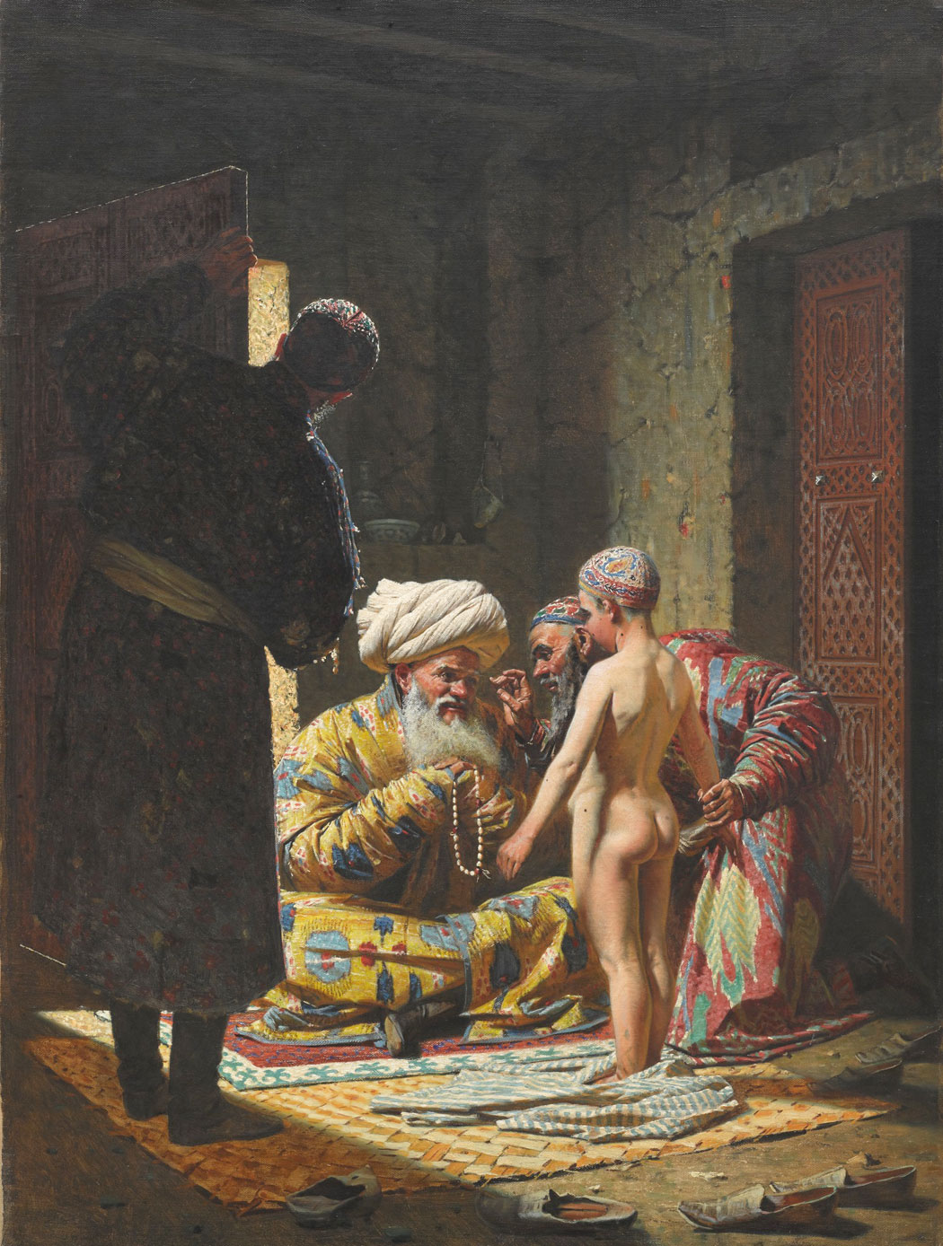 Продажа ребёнка-невольника. Верещагин, 1872