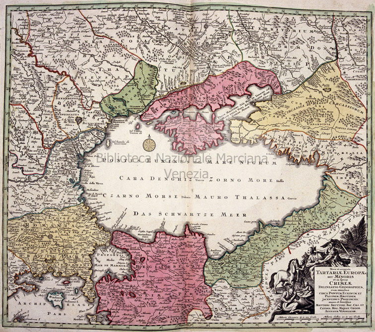 Новая и точная карта Татарии Европейской, Зойтер, 1730 год.