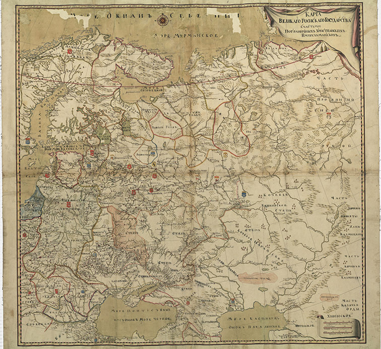 Карта Великого Российского государства, 1735 год